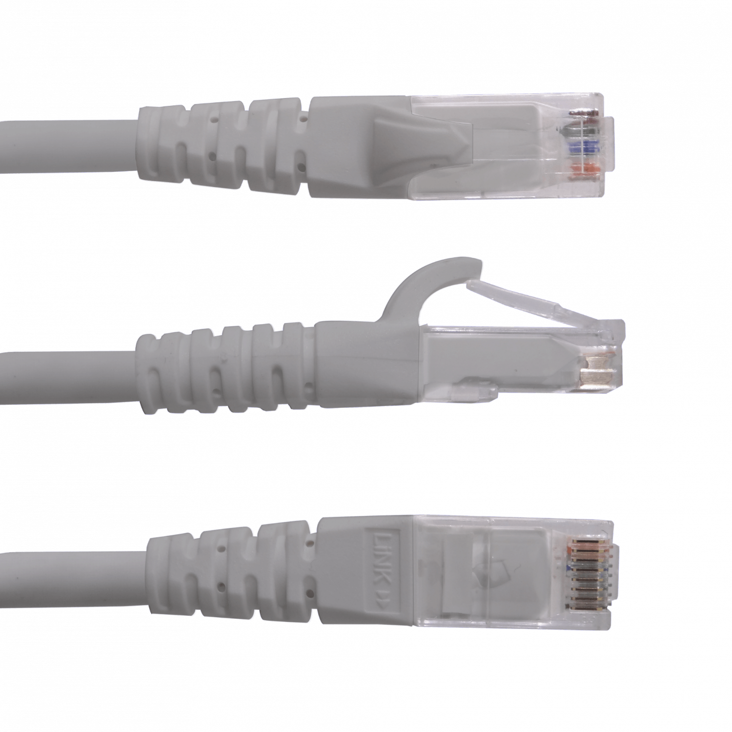 Cable Patch Cruzado LINKMADE Cat6 3mt Gris U/UTP CrossOver 568A/568B 2
