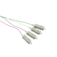 SC/UPC OM3 Multimodo 1,5mt 4-Unidades Pigtail 50/125um 0,9mm 150cm - Miniatura 1