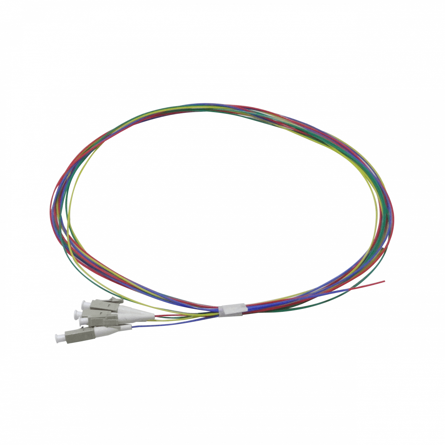 LC/UPC OM3 Multimodo 1,5mt 4-Unidades Pigtail 50/125um 0,9mm 150cm 2