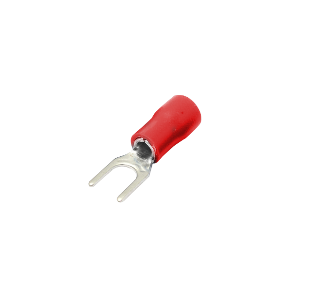 Horquilla-4,3mm 0,5-1,5mm2 100-un Conector Rojo Aislado PVC SV1.25-4 1