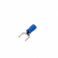 Horquilla-6,5mm 1,5-2,5mm2 100-un Conector Azul Aislado PVC - Miniatura 1
