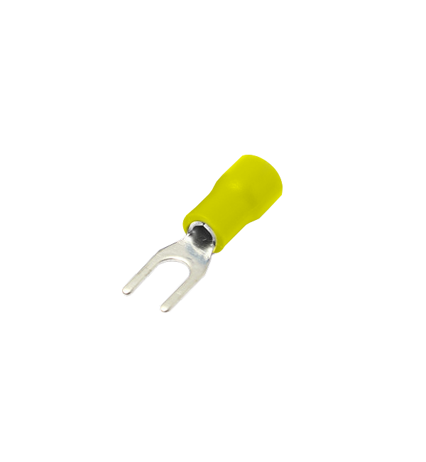 Horquilla-3,7mm 4-6mm2 100-unid Conector Amarillo AisladoPVC SV5.5-3.5 1