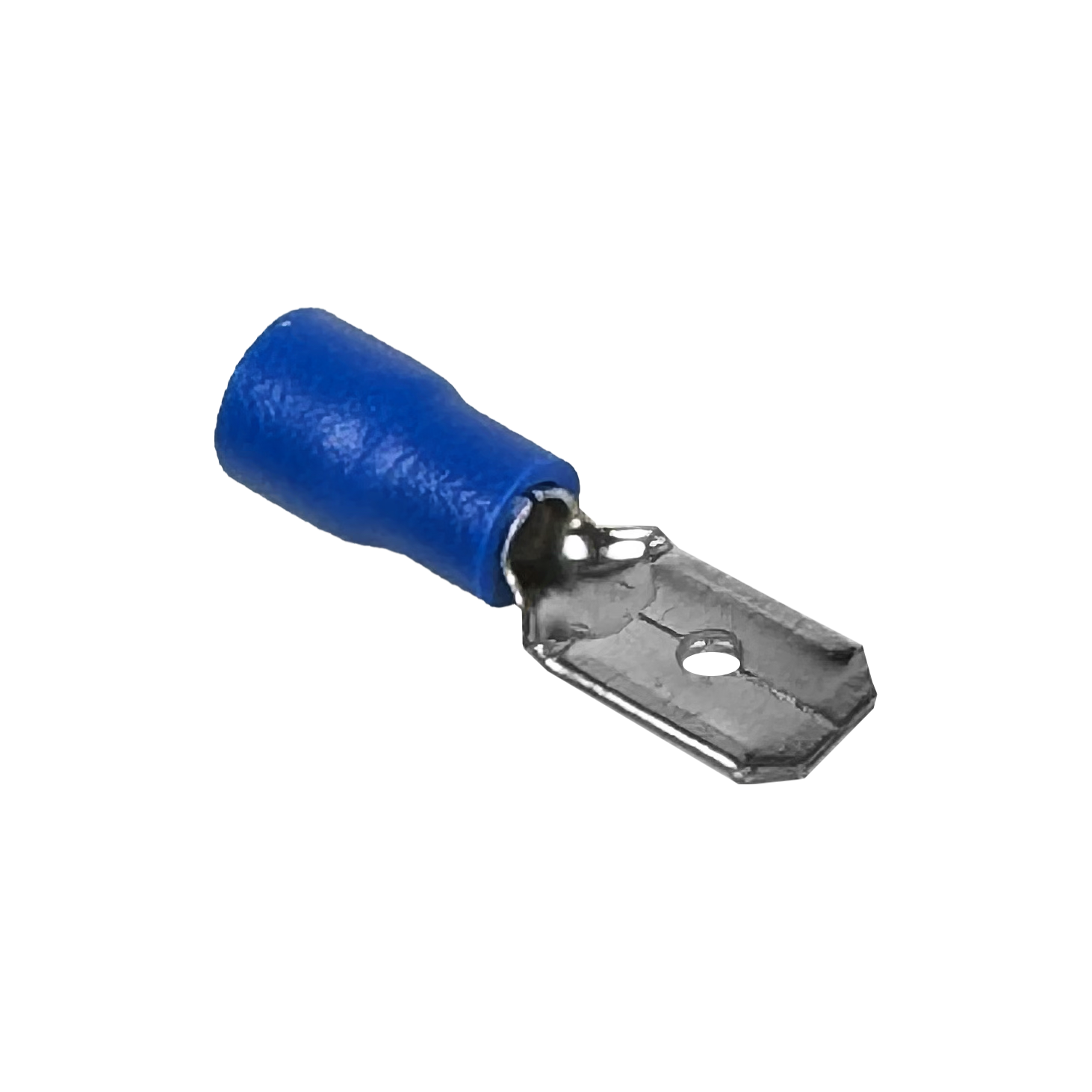 6,35x0,8mm Azul Macho Semi-Aislado Faston 1,5-2,5mm2 100-un PVC 2