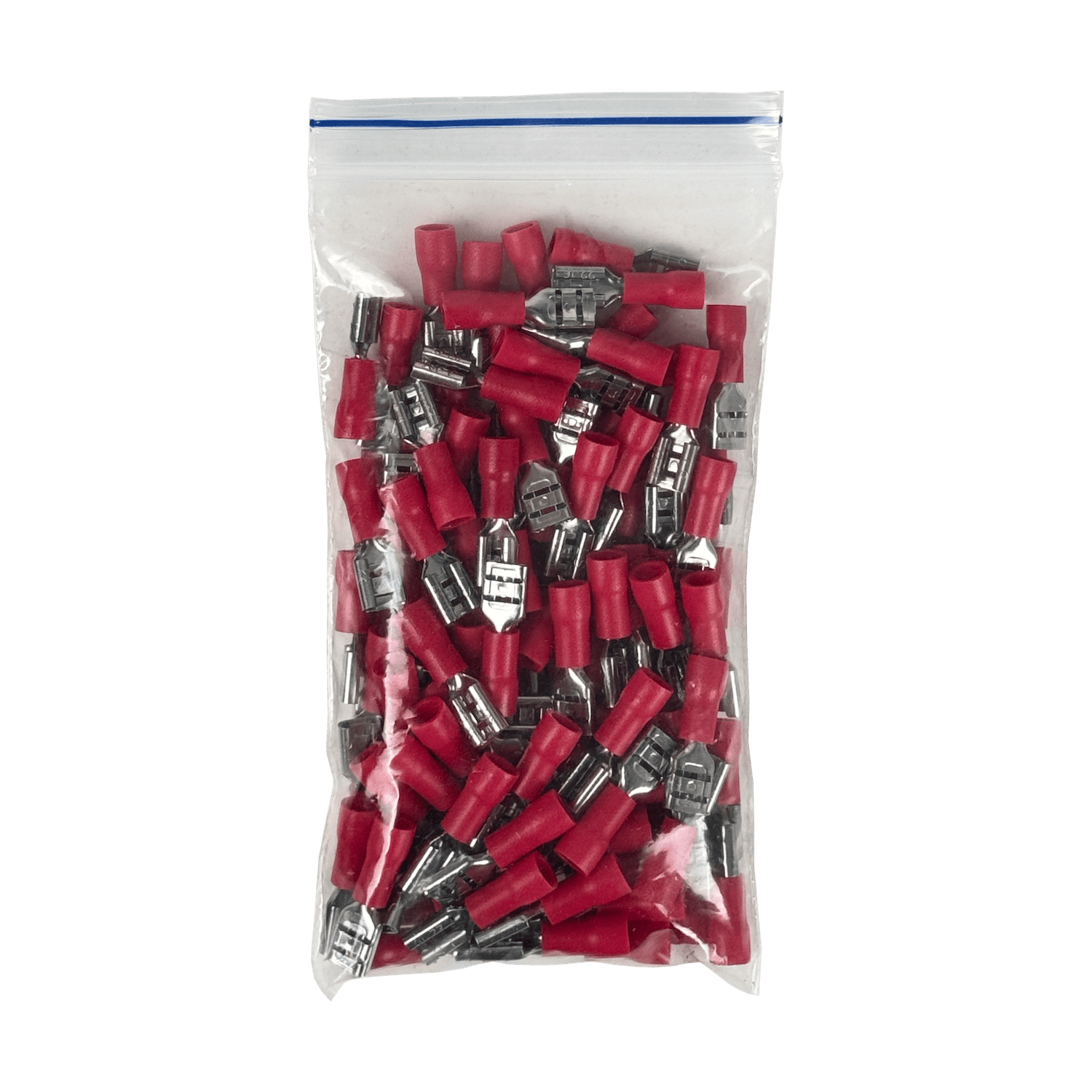 4,8x0,5mm 100u Rojo Hembra Semi-Aislado Faston 0,5-1,5mm2 FDD1.25-187 2