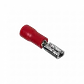 2,8x0,8mm Rojo Hembra Semi-Aislado Faston 0,5-1,5mm2 100-un PVC - Miniatura 1