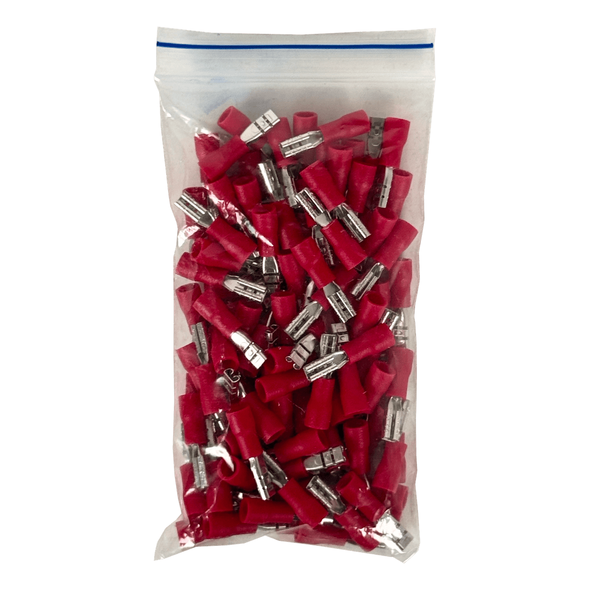 Faston Rojo Hembra Semi-Aislado, 2.8x0.3mm, 100 Unidades, 0.5-1.5mm², FDD1.25-110   3