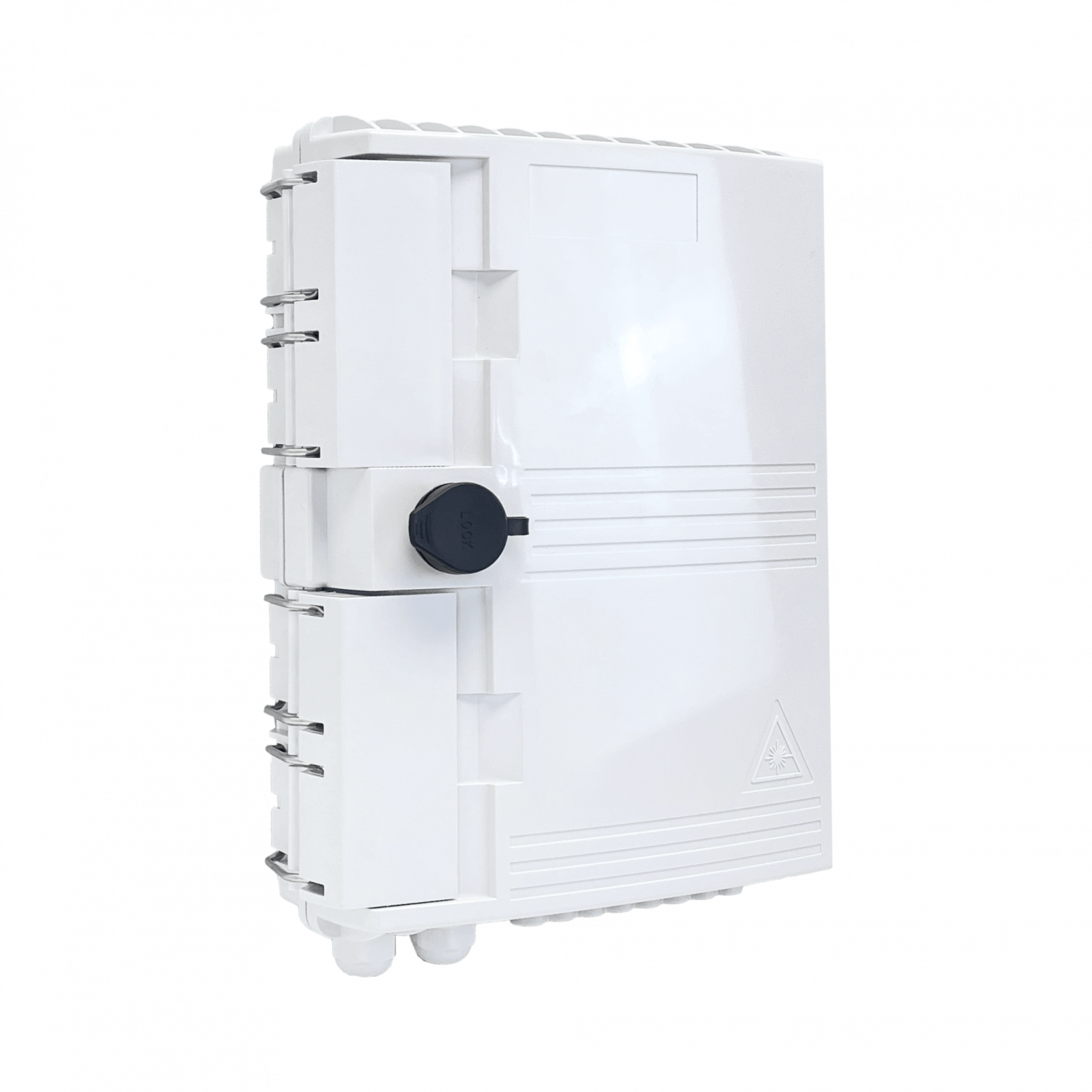 Caja NAP de Fibra Óptica 16 Puertos Rectangular IP65 con Llave - BOX-16 5