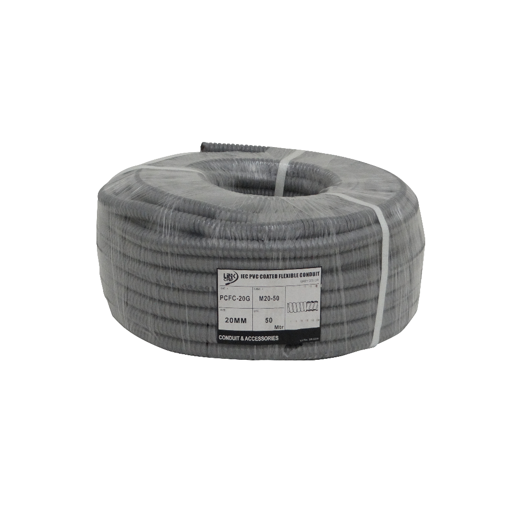 Conduit Flexible Metálico 20 mm, Rollo 50 m, Cubierto PVC (1/2), M20-50 2