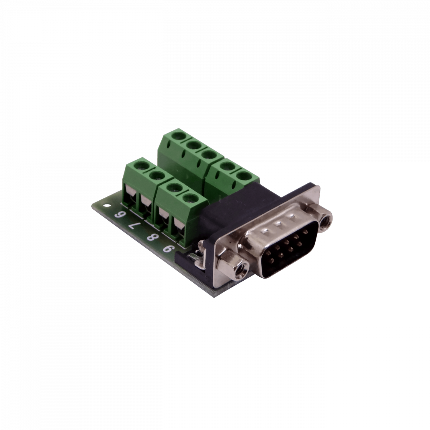 Conector DB9-Macho DGB9MT DE-09, Terminal Regleta Atornillable, Requiere FP1MV 1