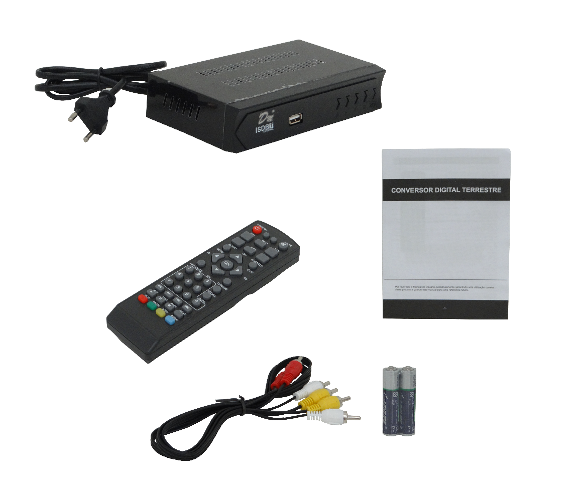 Sintonizador TV Digital Lector-USB 2-F-Hembra 7-RCA-H HDMI req-Antena 2