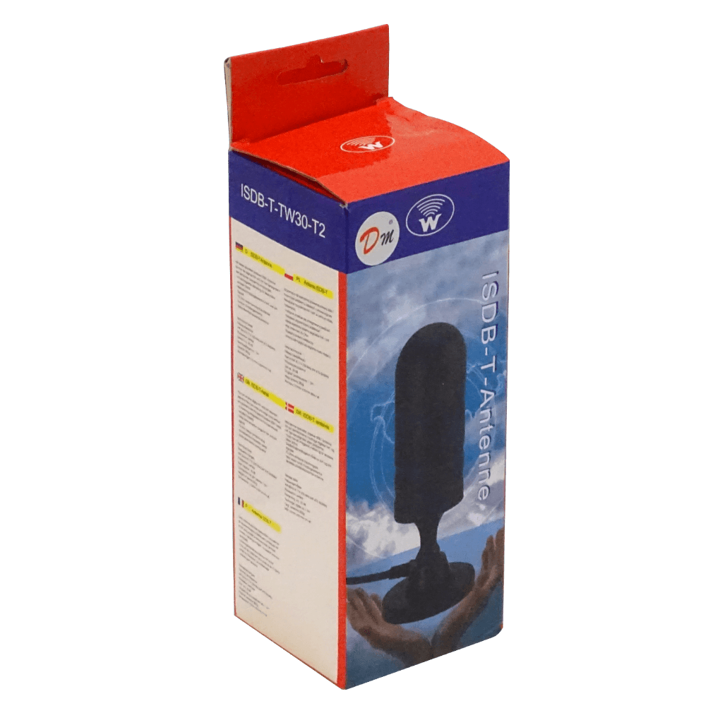 Antena TV HD Digital, 75?, 470-862MHz, Base Magnética, DVB-T, 1.5m 1