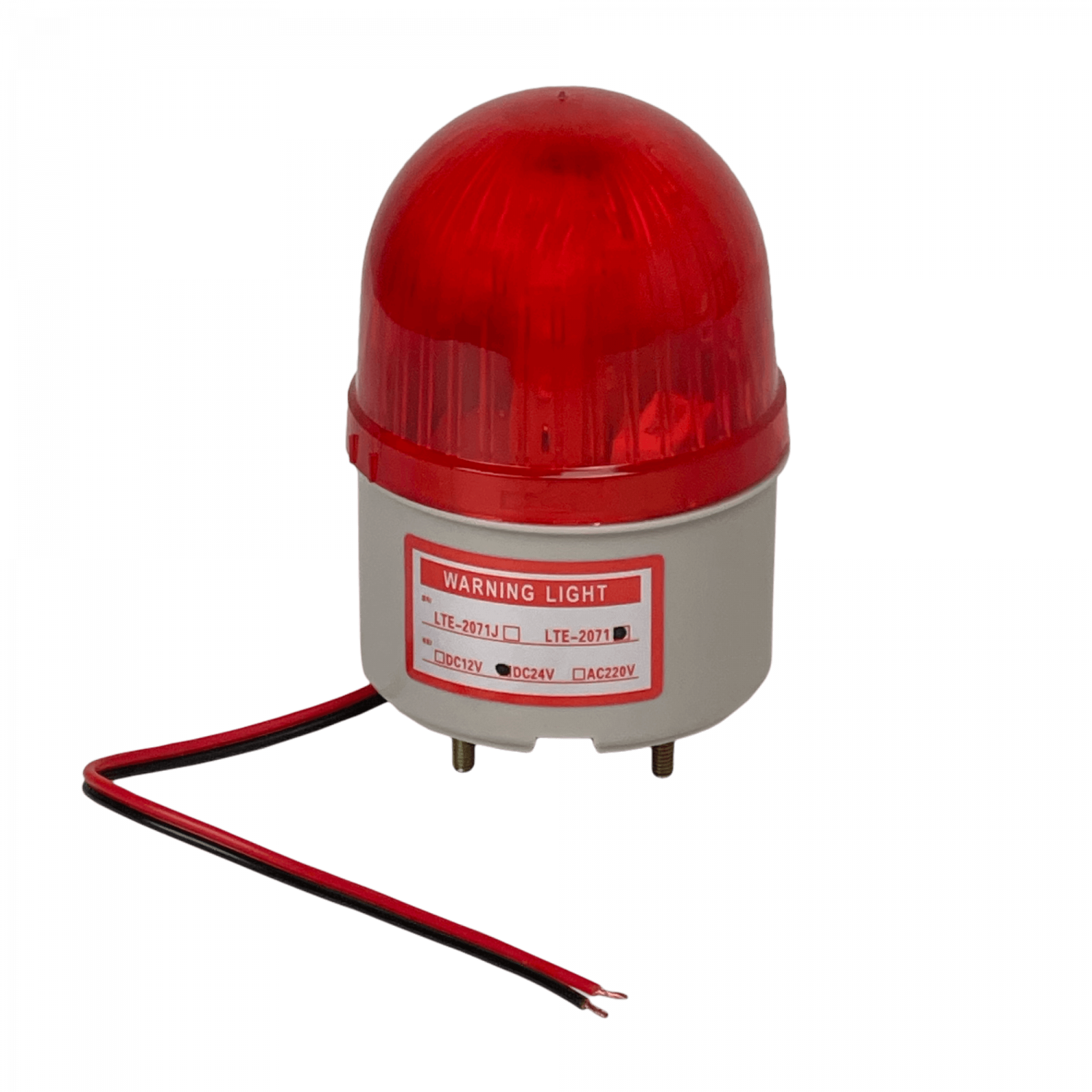 Baliza Rojo 24VDC LED Exterior Diametro-6,7cm Altura-10cm 2