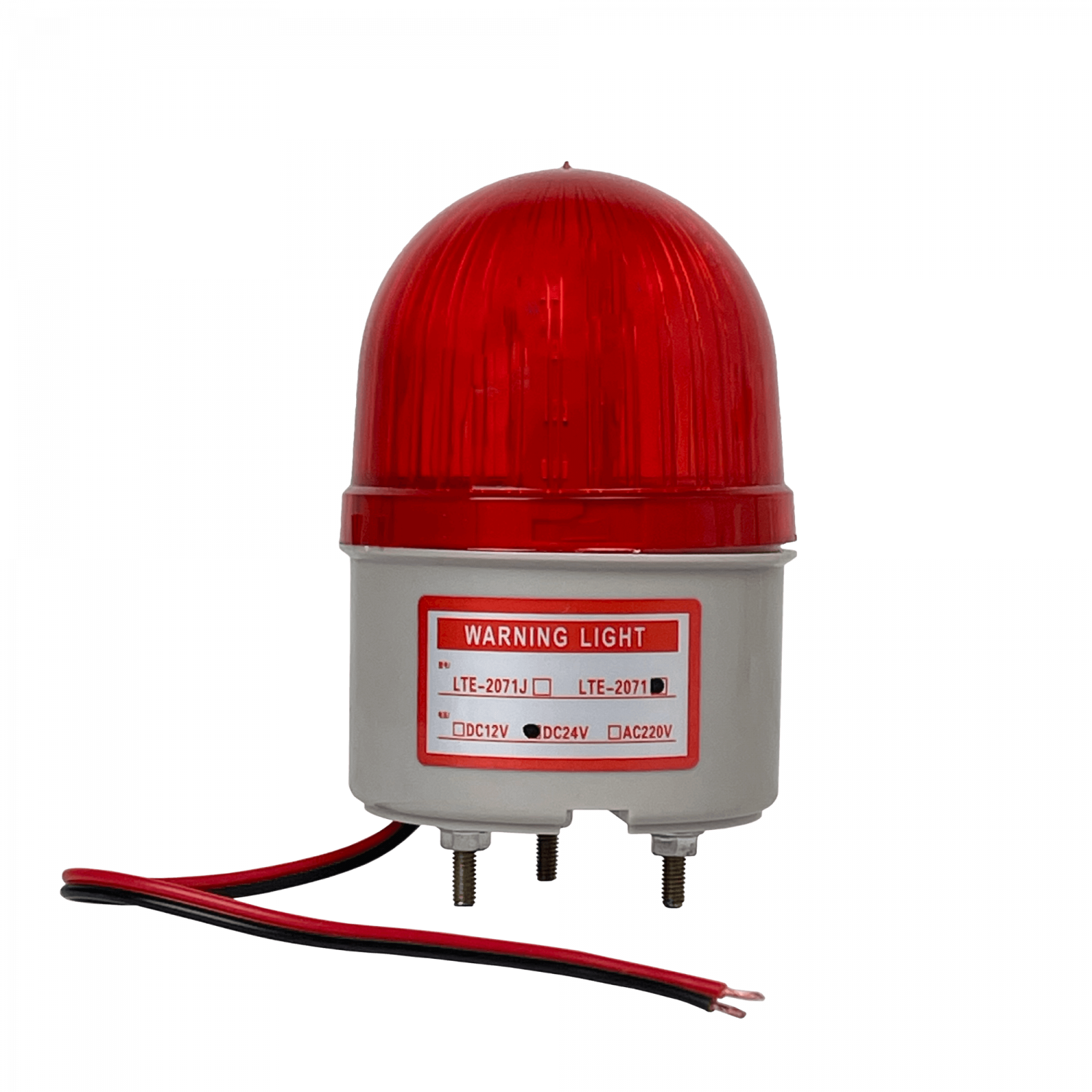 Baliza Rojo 24VDC LED Exterior Diametro-6,7cm Altura-10cm 4