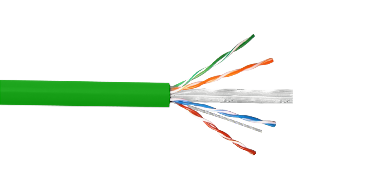 Caja Cable LINKMADE Cat6 UTP Verde LSZH 305mt Unifilar Cobre Taiwan 4