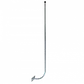 Soporte Mural Galvanizado 140x25cm, Base Rectangular de 1