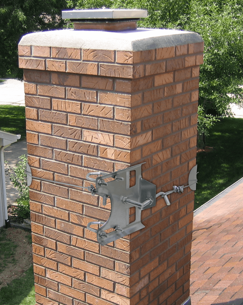 Kit Soporte para Chimenea Hasta 1-1/2-pulgadas Galvanizado 1