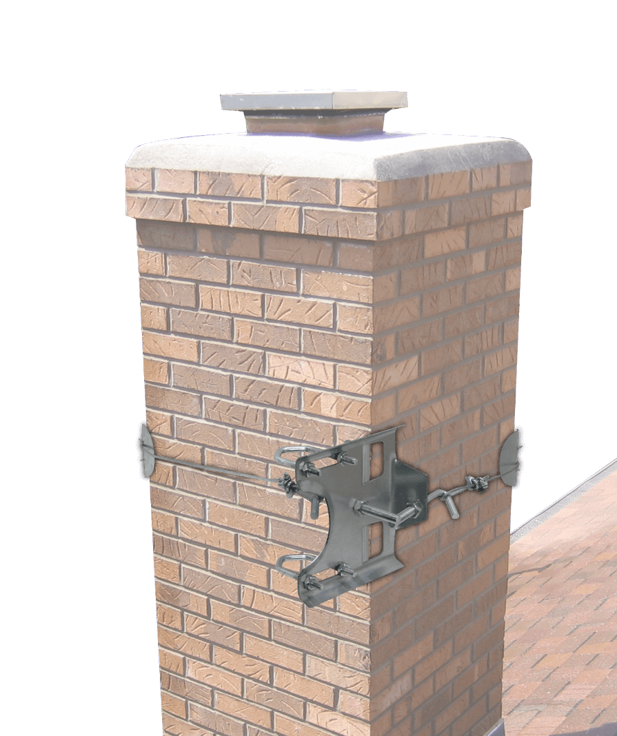 Kit Soporte para Chimenea Hasta 1-1/2-pulgadas Galvanizado 2