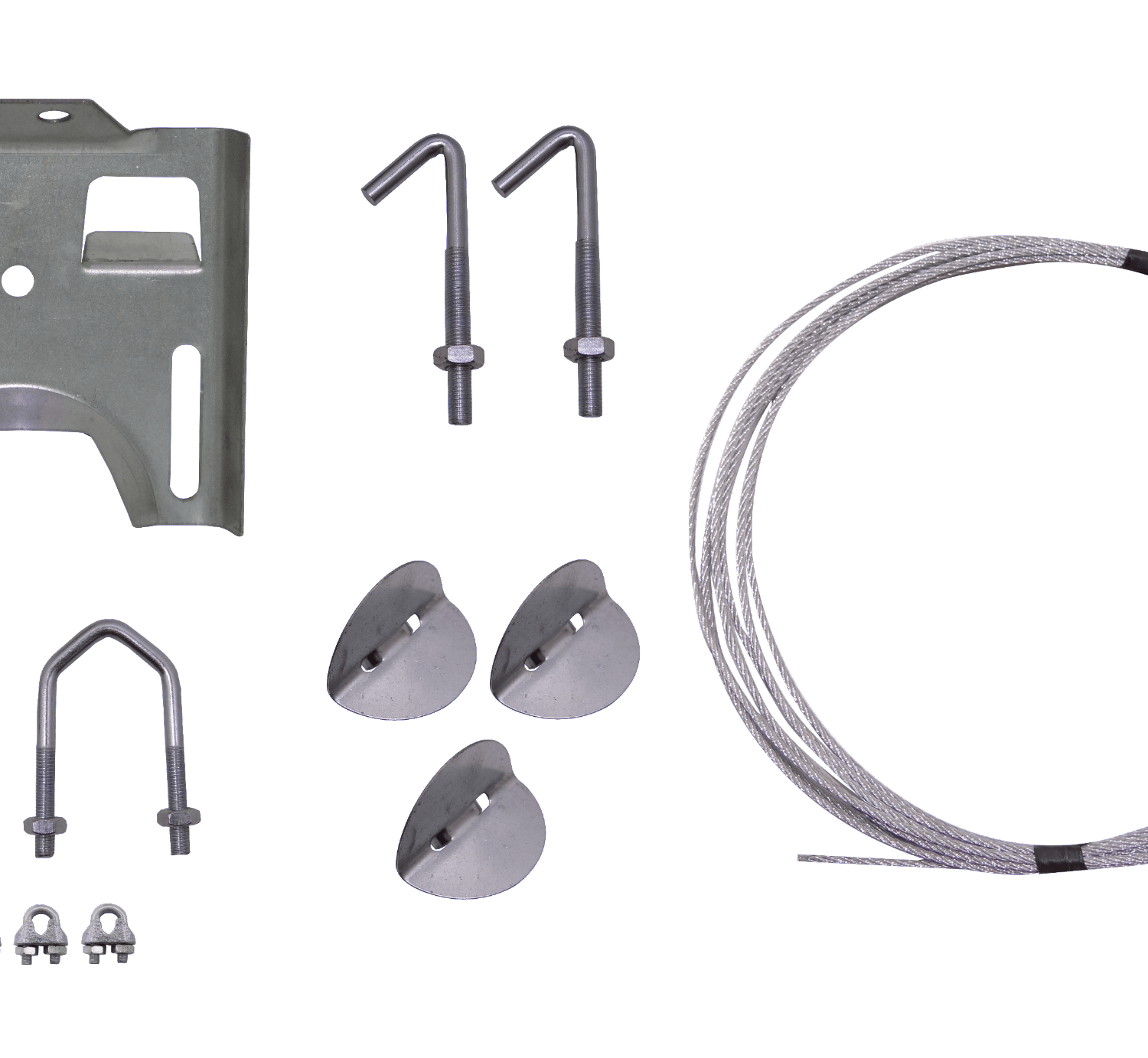 Kit Soporte para Chimenea Hasta 1-1/2-pulgadas Galvanizado 3