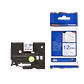 Cinta tela planchable Brother TZE-FA3 12mm azul marino en blanco 3m - Miniatura 3
