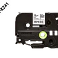 Cinta Laminada Flexible Brother TZE-FX241, Texto Negro sobre Fondo Blanco, Ancho 18mm, Longitud 8m - Miniatura 2