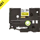 Cinta flex Brother TZE-FX651 24mm negro en fondo amarillo 8m - Miniatura 3