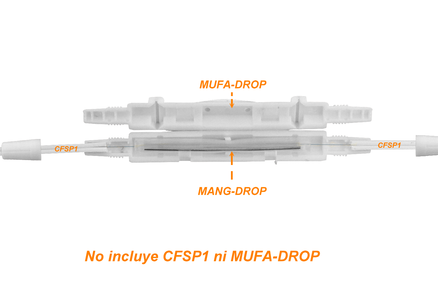 57mm 50-unid Cable Drop-6,7x4,8mm Manguito Protector de Empalme Fusion 2