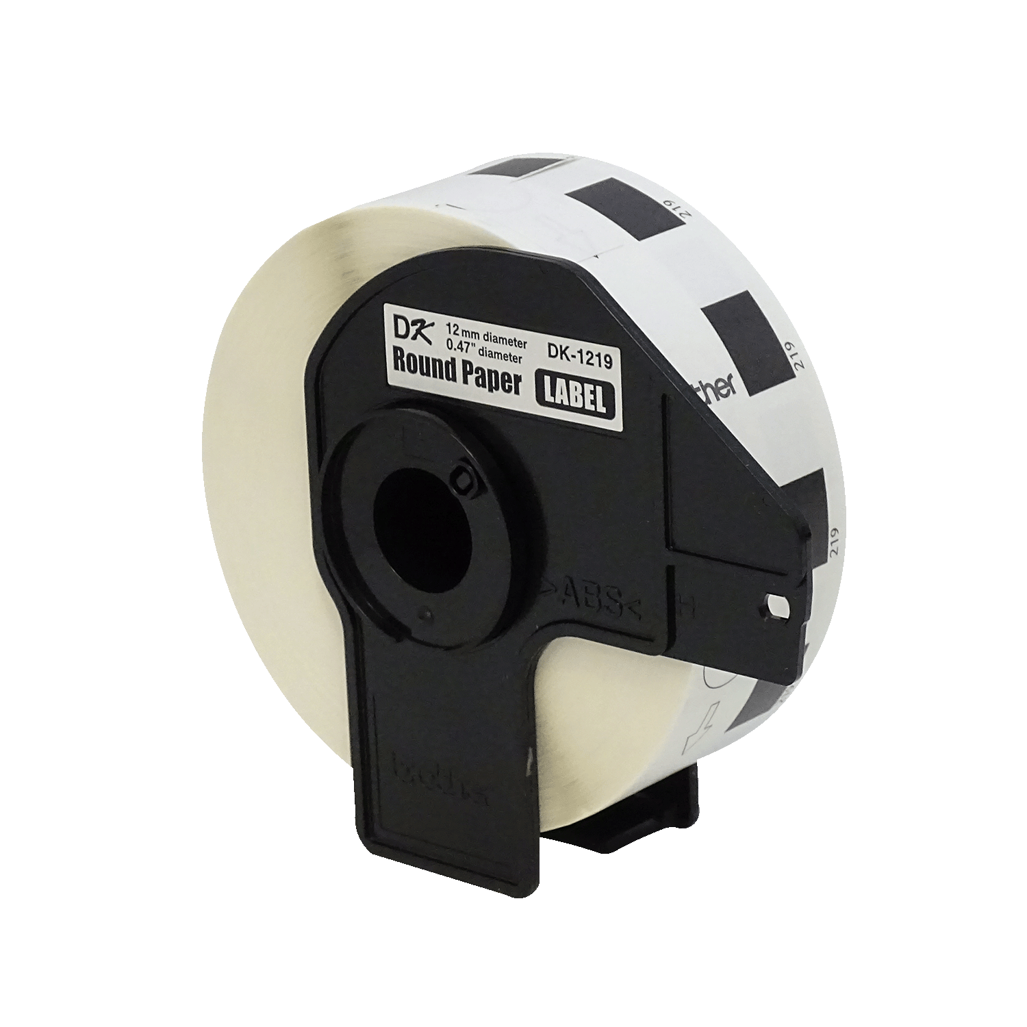 Etiquetas Adhesivas Papel Blanco para QL Brother DK1219, 12mm, 1200 etiquetas 2