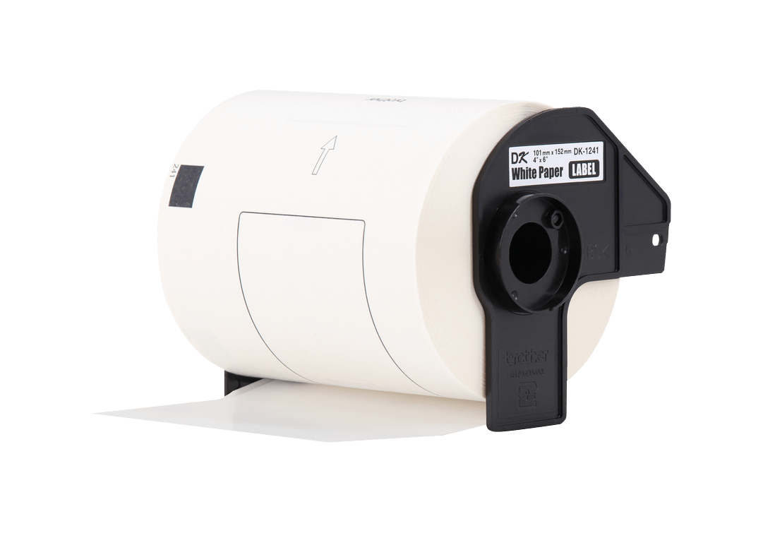 Etiquetas Grandes de Papel para Envíos Brother DK1241, Blanco, 101 x 152 mm (200 etiquetas) 2