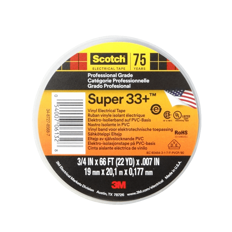 3M Cinta Aisladora Dielectrica Vinilica PVC 19mm x 20mt x 0,178mm 3