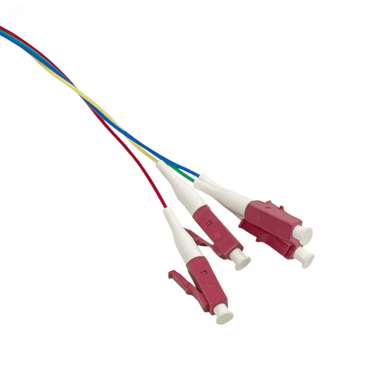 LC/UPC OM4 Multimodo 1,5mt 4-Unidades Pigtail 50/125um 0,9mm 150cm 2