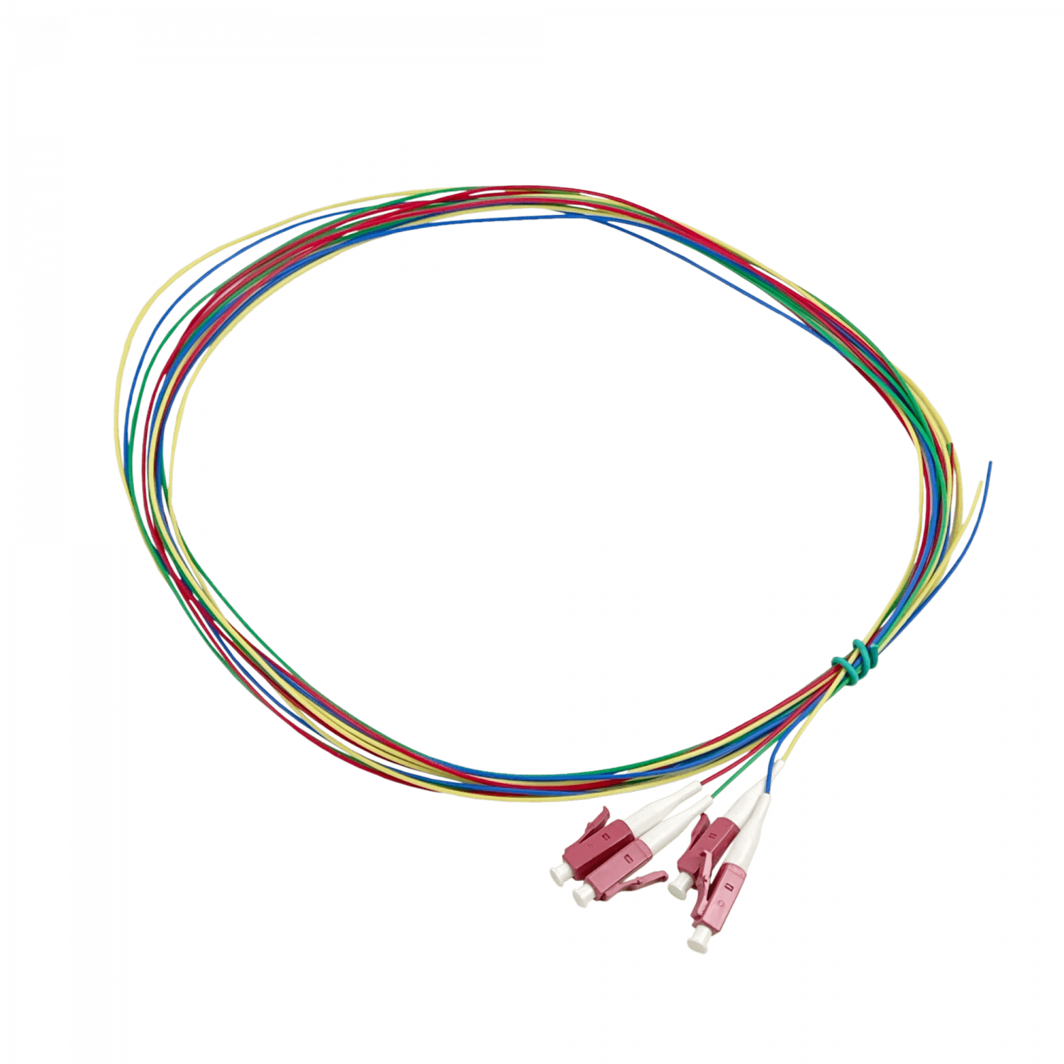 LC/UPC OM4 Multimodo 1,5mt 4-Unidades Pigtail 50/125um 0,9mm 150cm 3