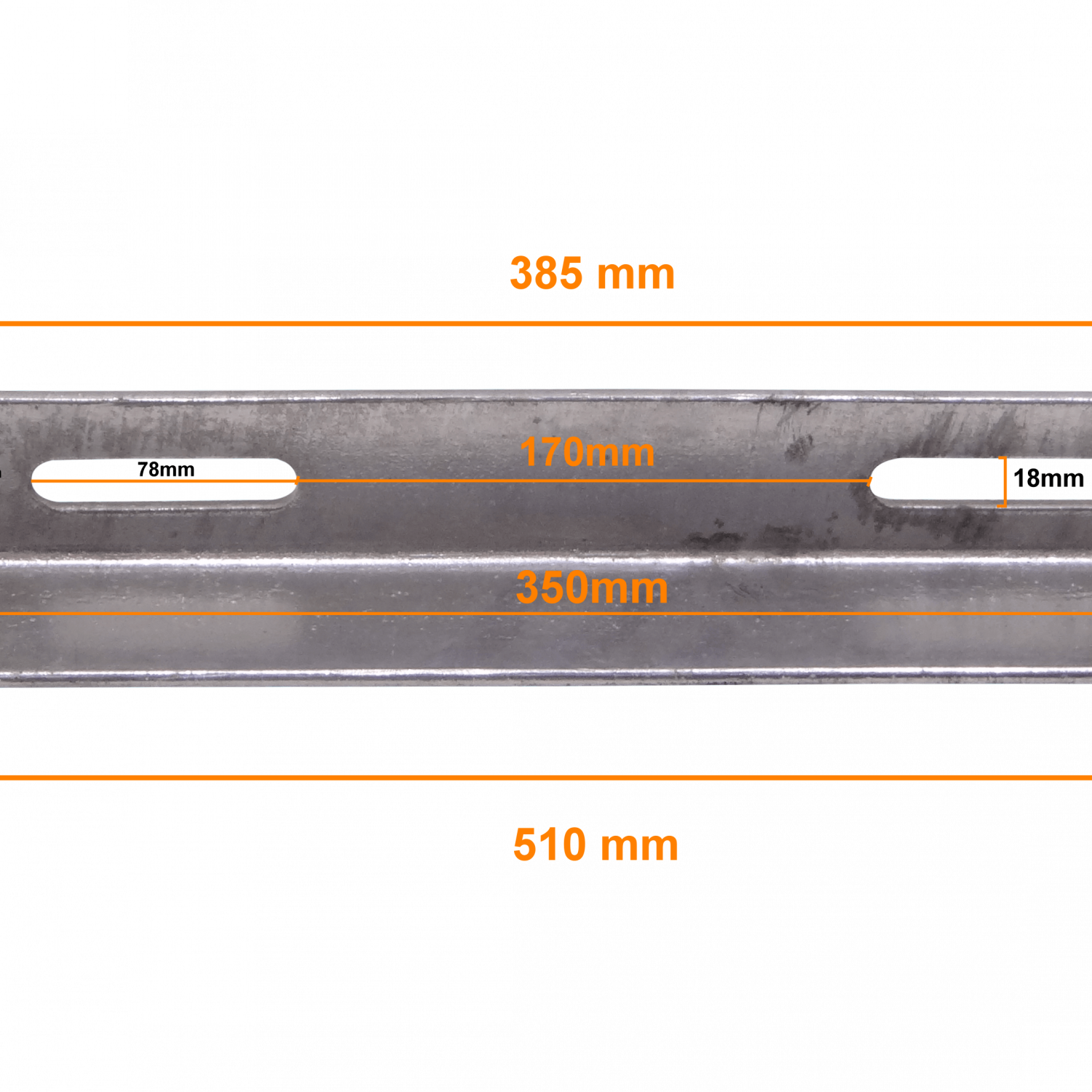 65x65x6x508mm Cruceta De Paso BT-AT para Poste 2