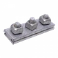 Brida Sujecion 3 Pernos 5/8T/VTRC 150x34x9x15mm para Postacion - Miniatura 2