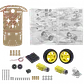 Kit Carrito para armar auto 3-ruedas robotica requiere Arduino - Miniatura 2