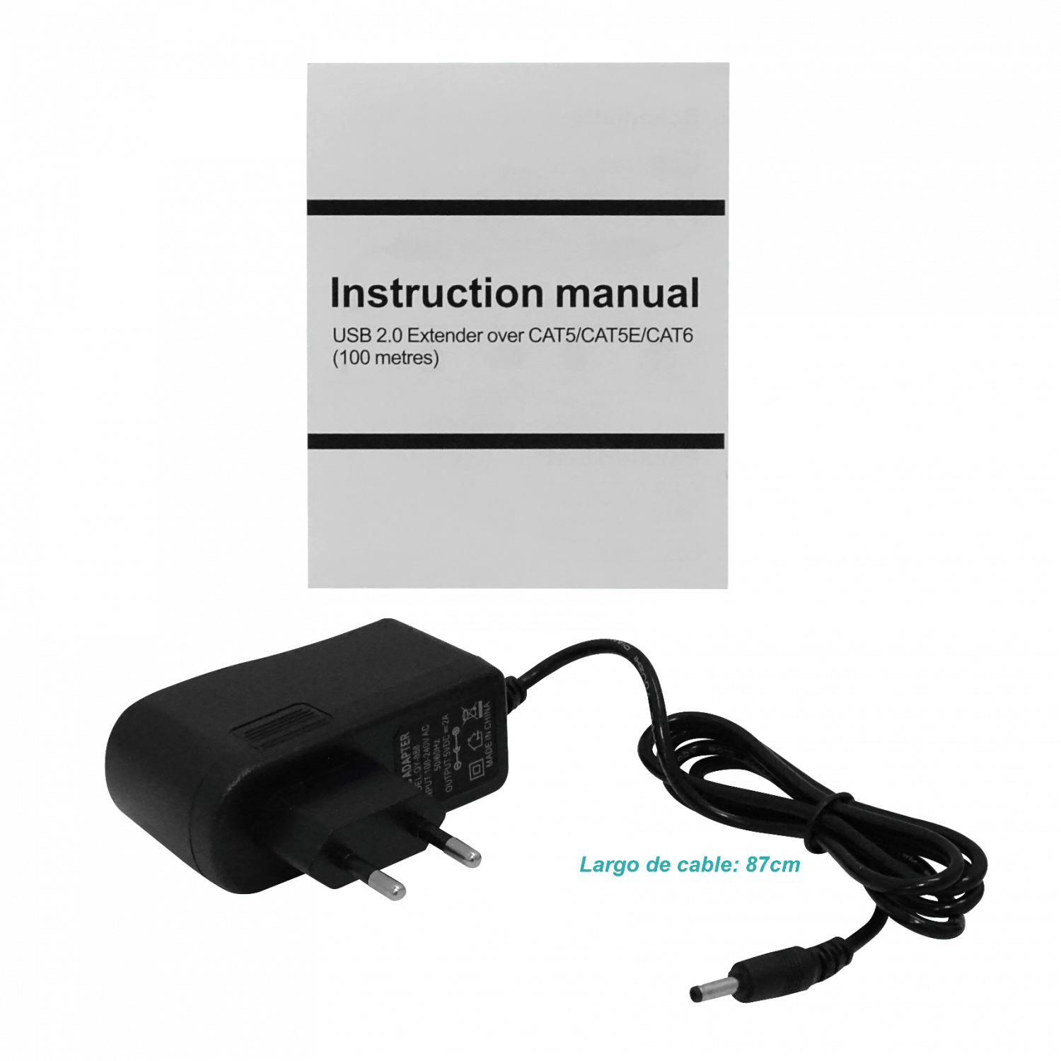 Extension Activa USB2.0 UTP cat5-cat6 50-100mt inc-5V/1A A-M A-H 1