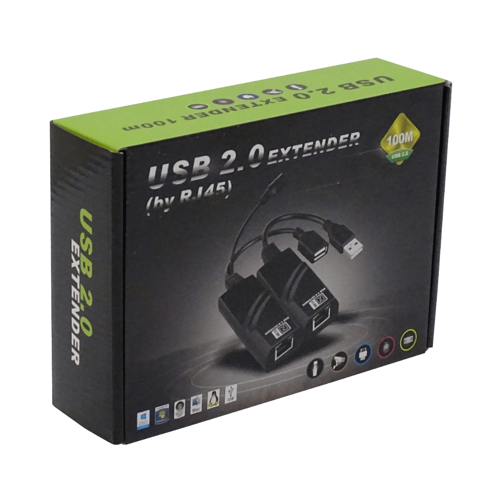 Extension Activa USB2.0 UTP cat5-cat6 50-100mt inc-5V/1A A-M A-H 2