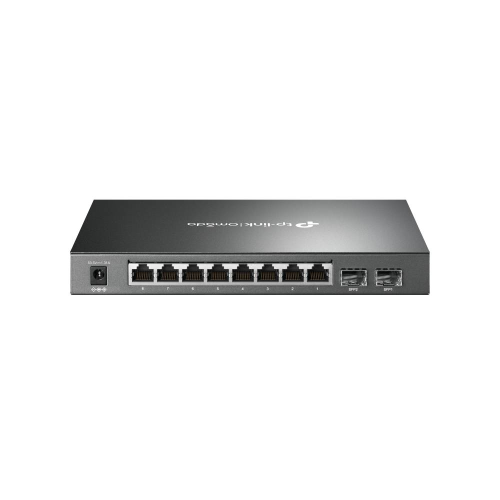 Switch inteligente TP-Link TL-SG2210P con 8 puertos Gigabit PoE y 2 ranuras SFP 3