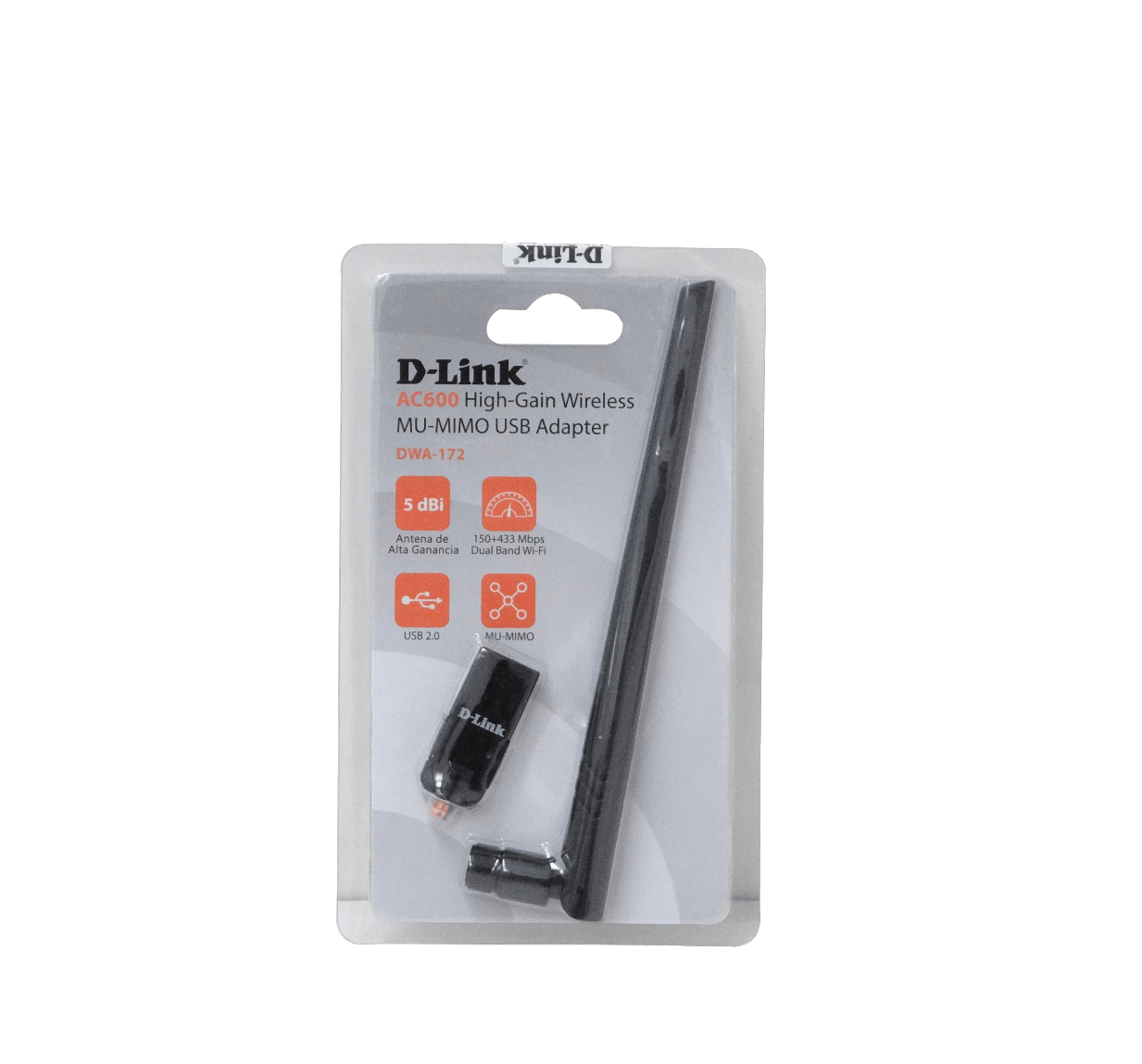 D-LINK WIRELESS AC600 DWA-172 - NETWORK ADAPTER - USB 2.0 1