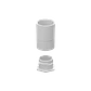 LINKCHIP 20mm Blanca Salida de Caja PVC para Tubo - Miniatura 1