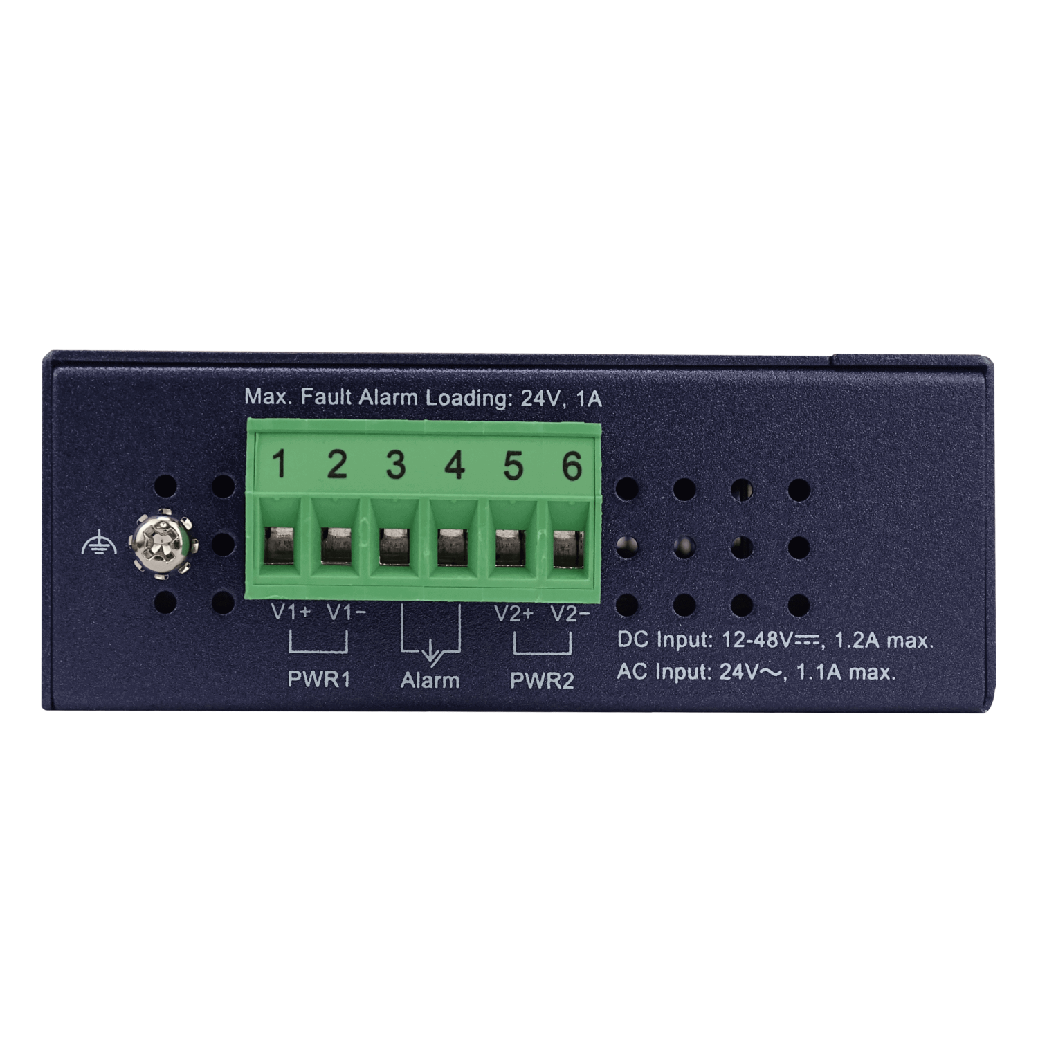 PLANET 8-1000 Switch Indust no-Admin Riel-DIN Gigabit req-12-48DC/24AC 5