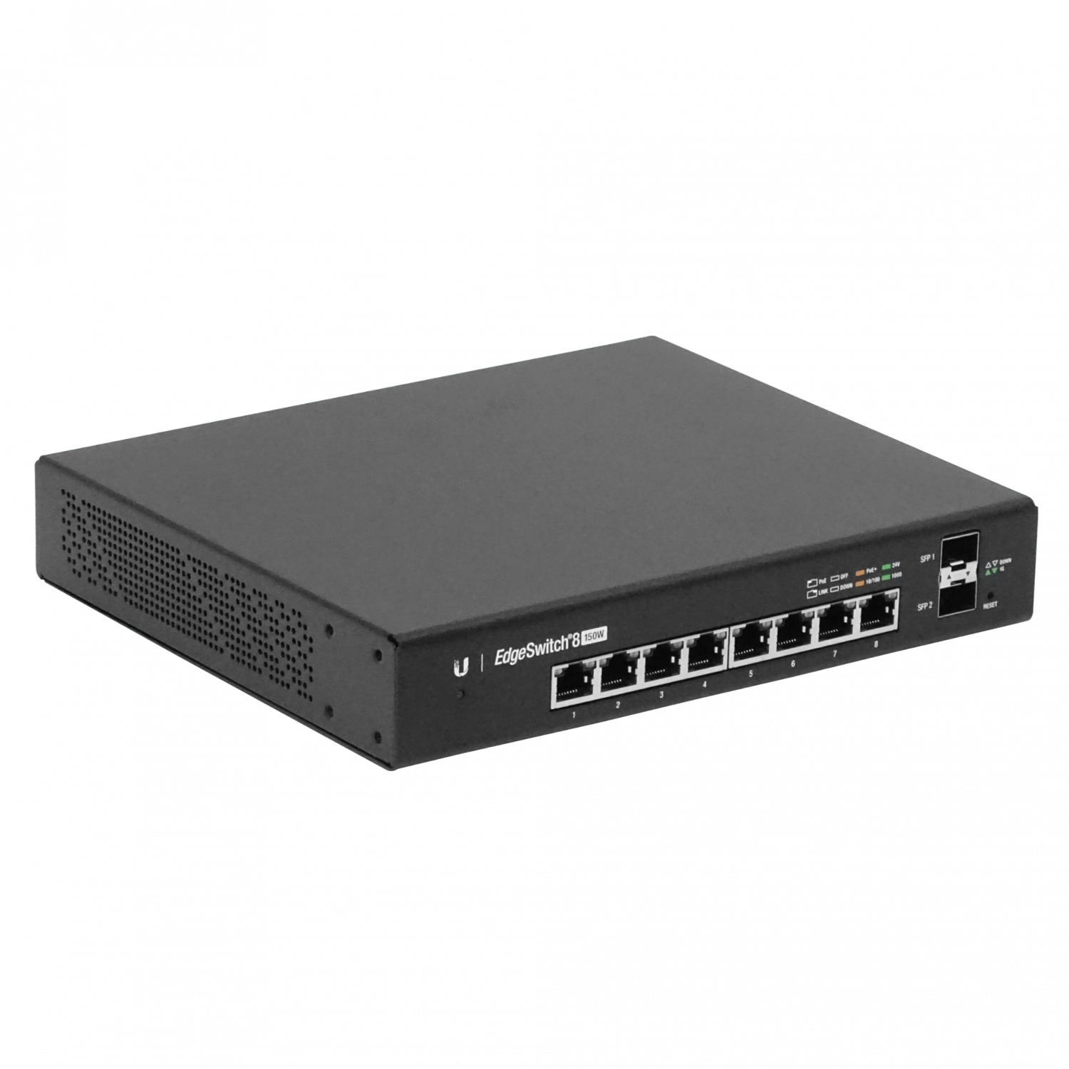 Switch Ubiquiti EdgeSwitch 8 PoE (ES-8-150W), 150W, 8 Puertos Gigabit, 2 SFP, Gestión L2/L3 2