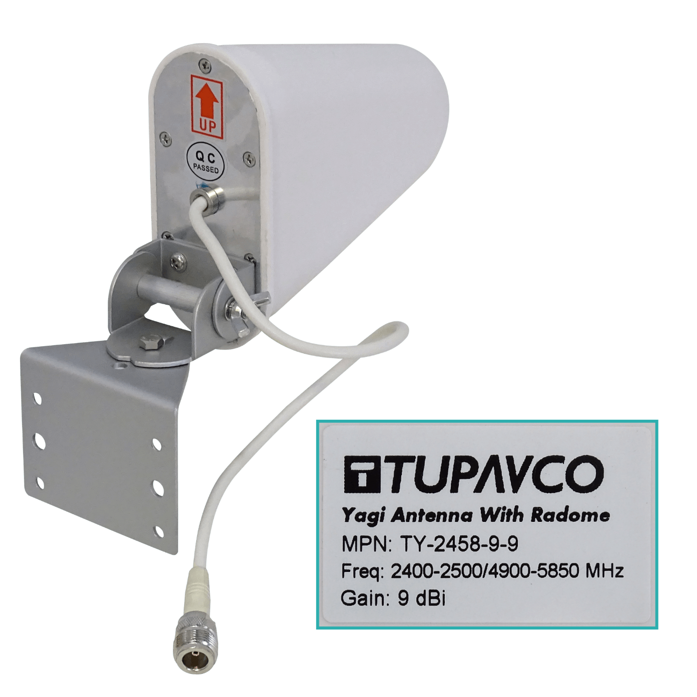 Antena Yagi WiFi Tupavco TP541 - 9dBi Doble Banda 2.4/5GHz Direccional para Exteriores 2