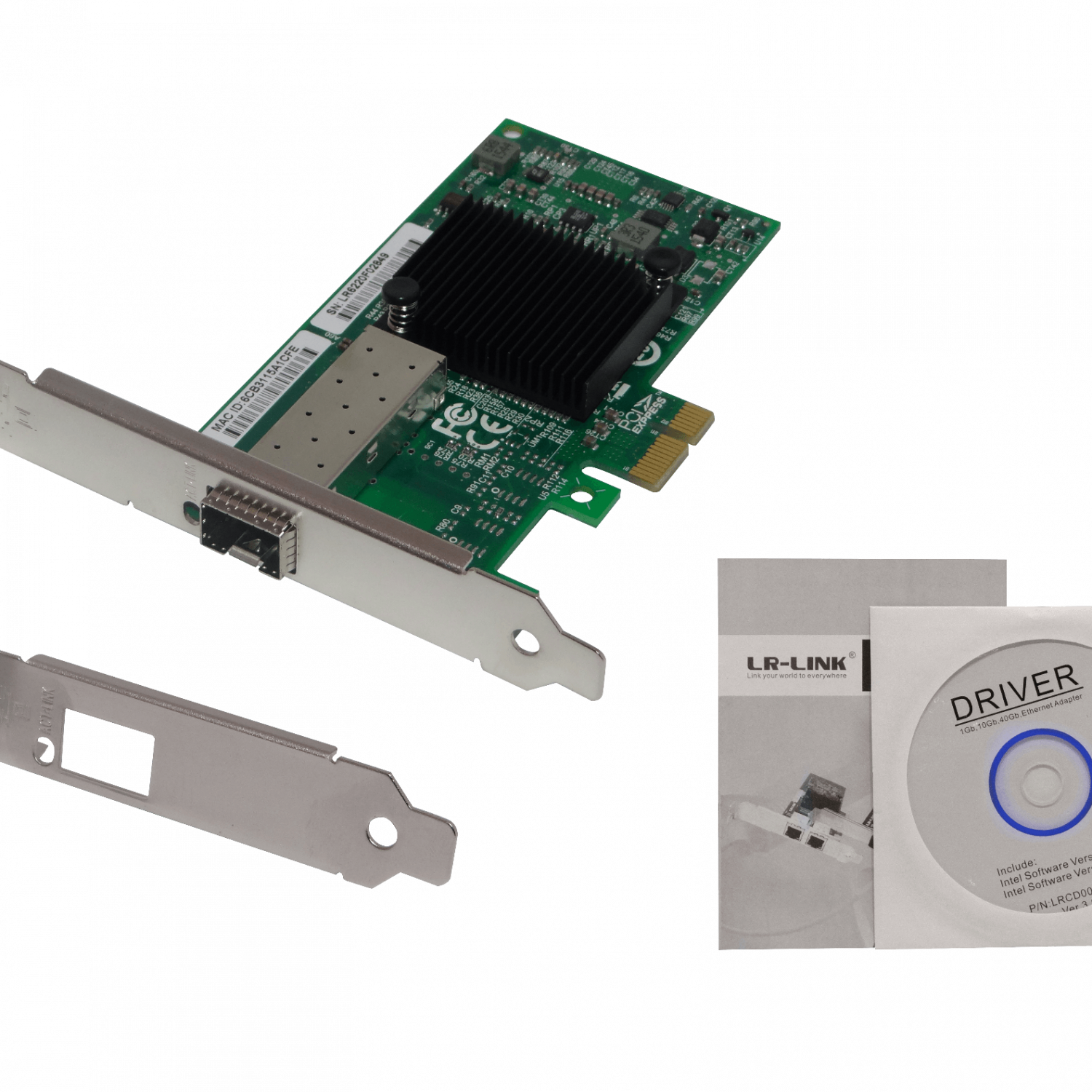 Tarjeta de Red PCIe x1 LR-LINK LREC6220PF-SFP - Puerto Único Gigabit SFP, Intel 82575EB 1