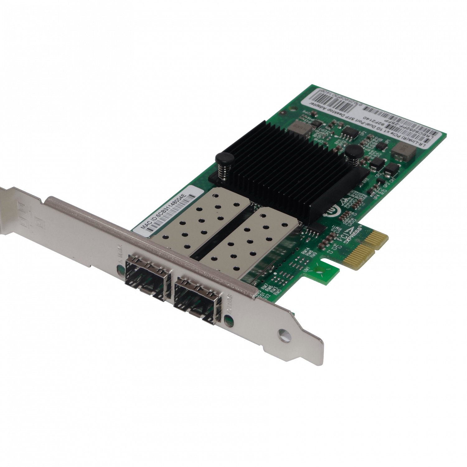 Tarjeta de Red PCIe x1 LR-LINK LREC9252PF-2SFP - Doble Puerto Gigabit SFP, Intel I350 1