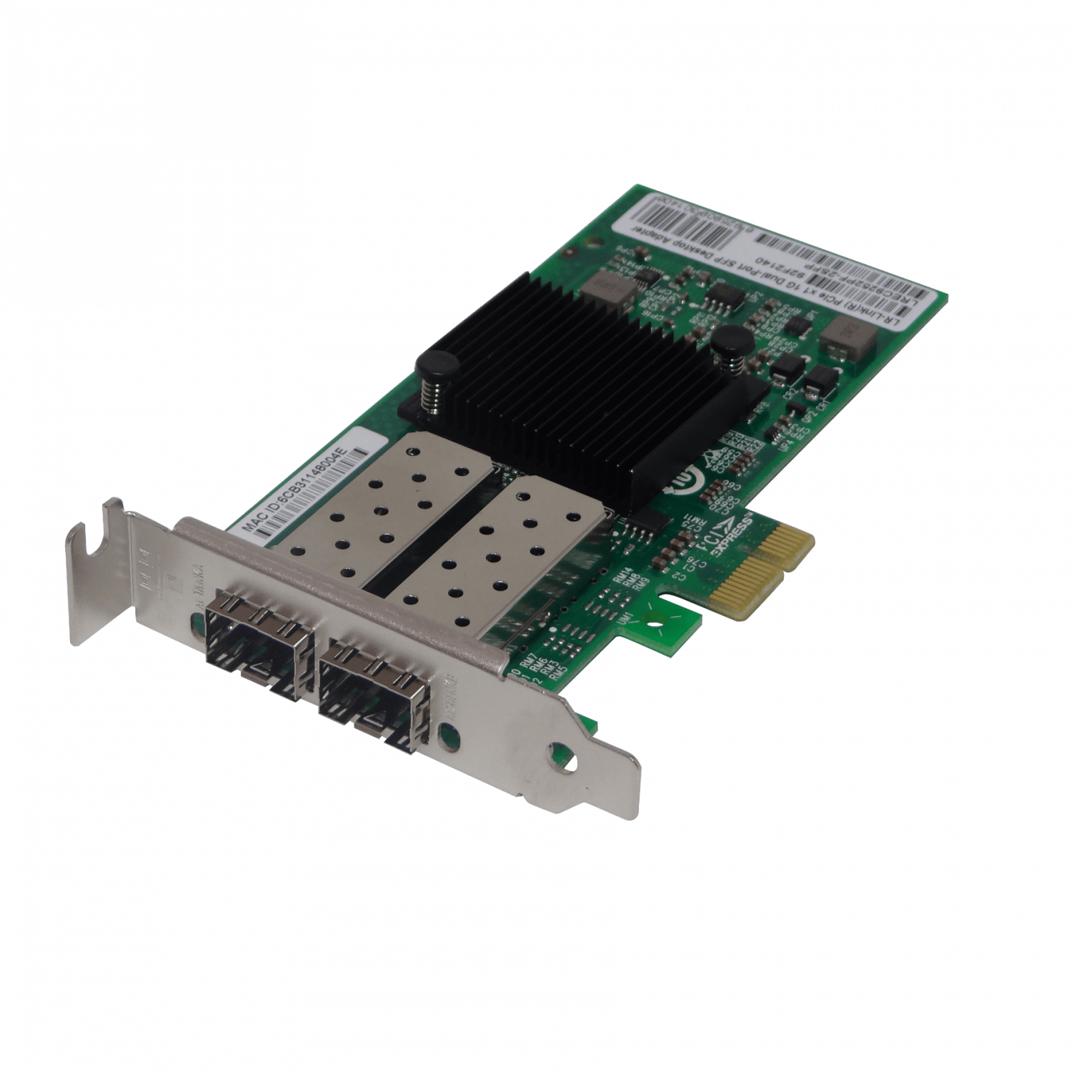 Tarjeta de Red PCIe x1 LR-LINK LREC9252PF-2SFP - Doble Puerto Gigabit SFP, Intel I350 4