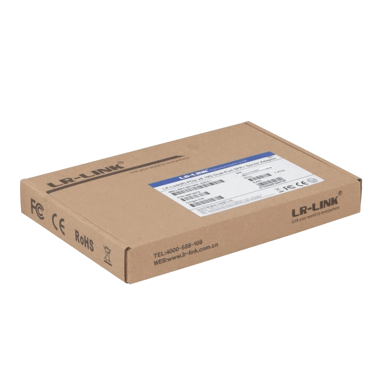 Tarjeta de Red PCIe x8 LR-LINK LREC9812AF-2SFP+ - Doble Puerto 10G SFP+, Broadcom BCM57810S 6