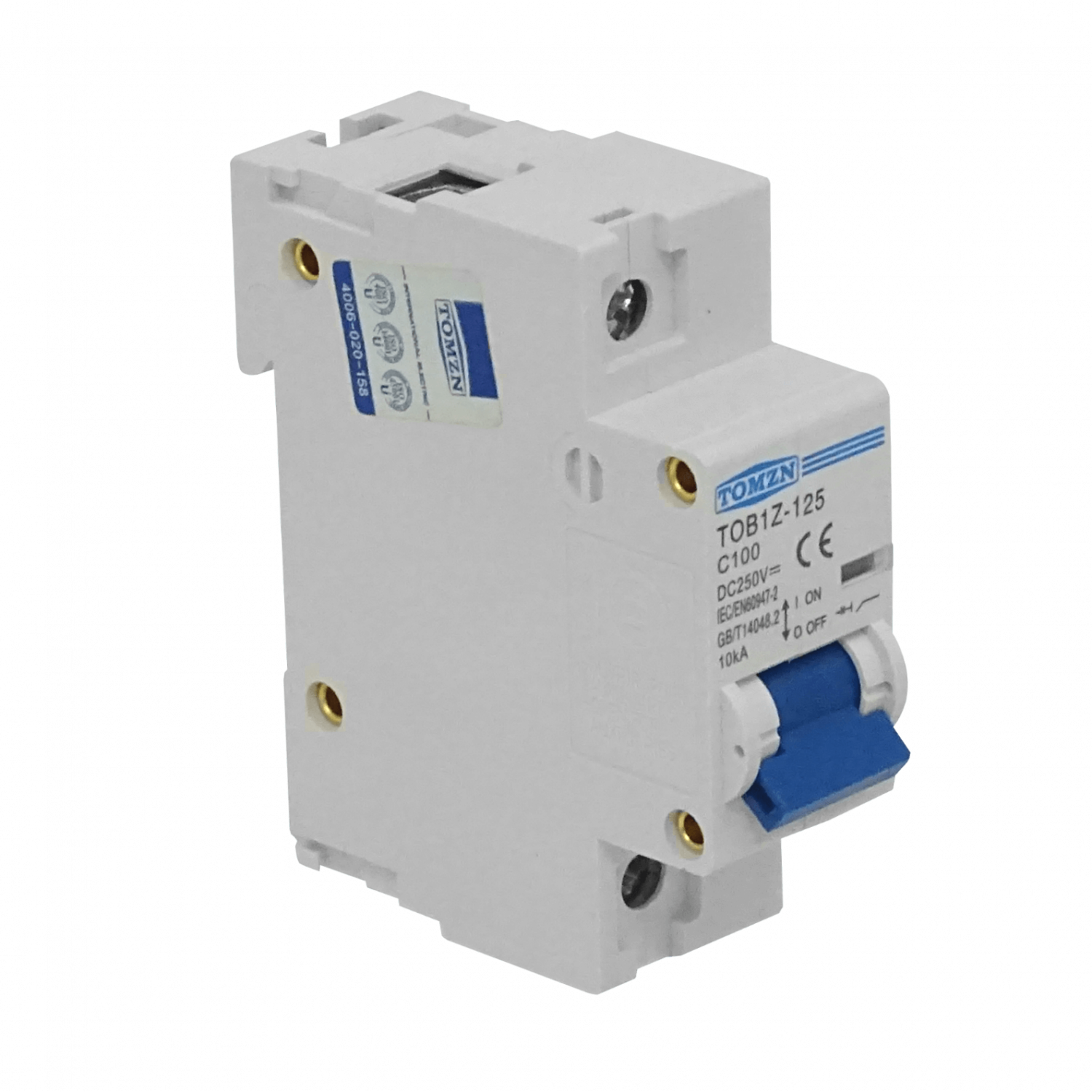 TOMZN 100A 250VDC Interruptor Automatico Termomagnetico C100 CContinua 1
