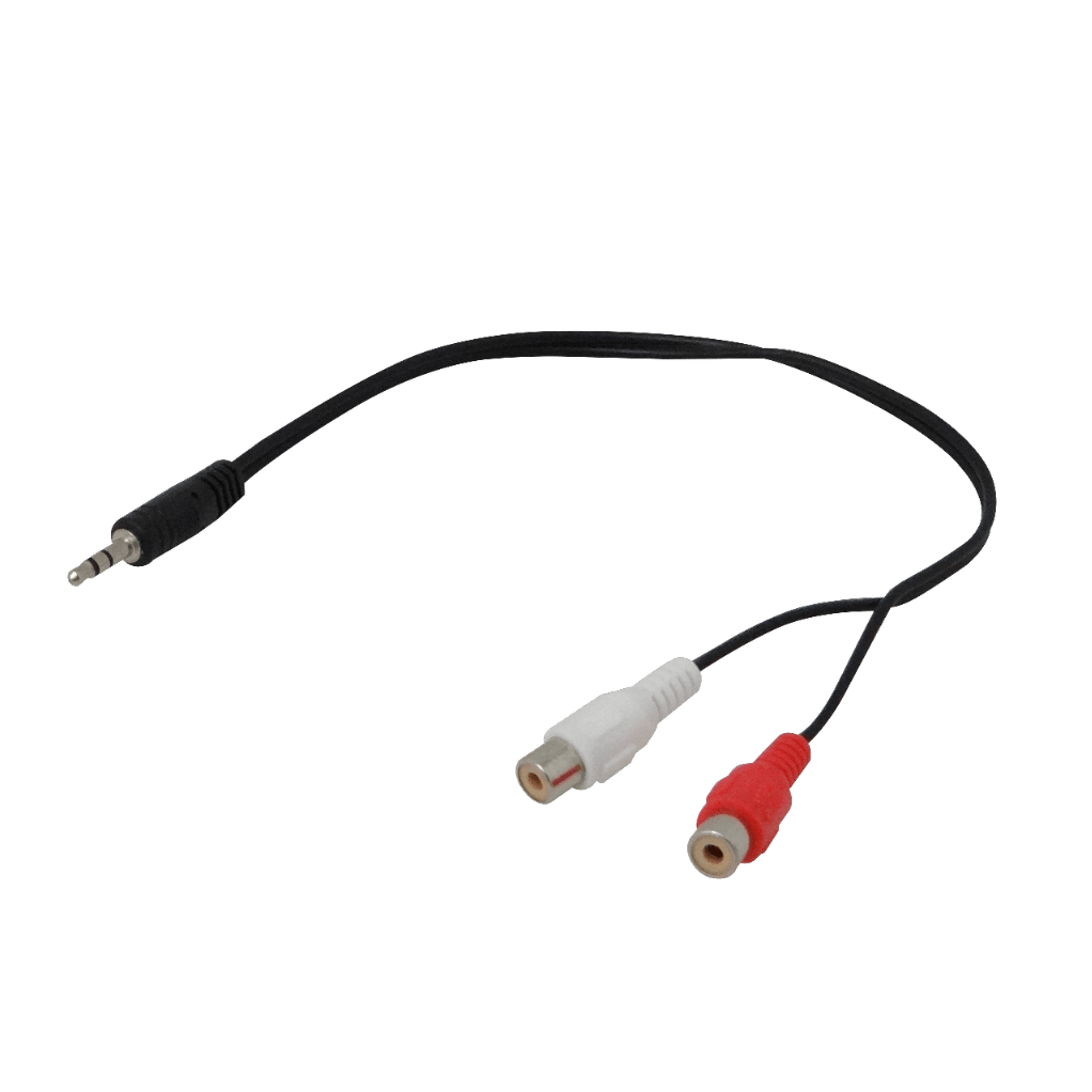 Cable de Audio 3.5mm Macho a 2 RCA Hembra, 20cm 1