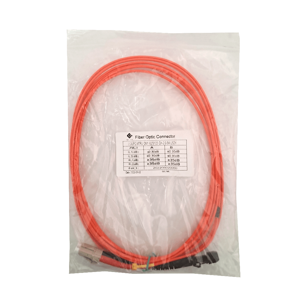 3m LC-MTRJ OM1 MultiModo MM Duplex Jumper Fibra 2.0mm 62.5/125um 1