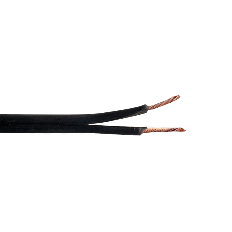 Cable Paralelo Negro 2x24AWG CCA 2x0,2mm² Multifilar 100m 2